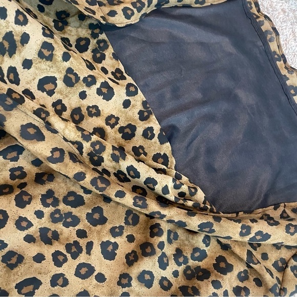 Leopard Print Skirt - Size 16 - Picture 3 of 6